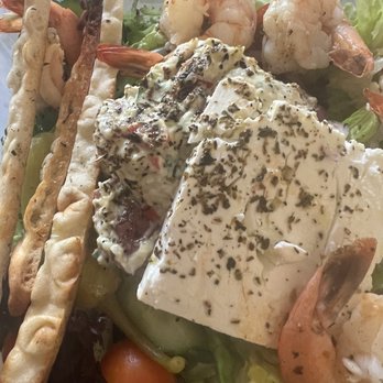 Acropolis Greek Taverna - Greek salad with shrimp - Greek Near Me - Riverview, Florida Acropolis Greek Taverna - Greek salad with shrimp - Greek Near Me - Riverview, Florida