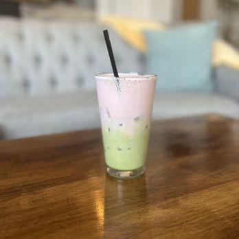 Hometown Coffee - iced matcha with cherry foam - Coffee & Tea Near Me - Yerington, Nevada Hometown Coffee - iced matcha with cherry foam - Coffee & Tea Near Me - Yerington, Nevada