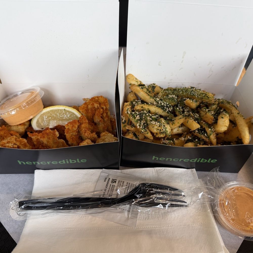 Hencredible - Karaage Popcorn Bites + Furikake French Fries - Sandwiches Near Me - Las Vegas, Nevada Hencredible - Karaage Popcorn Bites + Furikake French Fries - Sandwiches Near Me - Las Vegas, Nevada