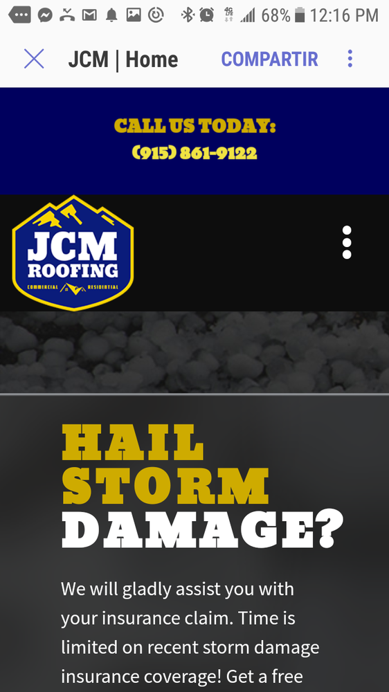 Slide of JCM Roofing