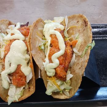 The Max - Taco Tuesday, blackened fish tacos with Avocado sour cream. - Seafood Near Me - Westlake, Louisiana