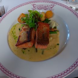 Seared salmon Kappeli Restaurant Helsinki