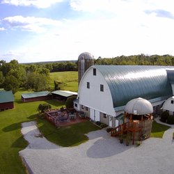 Laleure Vineyards - Laleure Vineyards outdoor patio and Silo Seating area