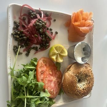 Overeasy - Smoked Salmon Plate - New American Near Me - Dallas, Texas