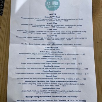 Batture Bites & Brew - Menu - Desserts Near Me - Jefferson, Louisiana