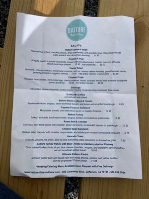 Menu photo 4 Batture Bites & Brew Jefferson, LA