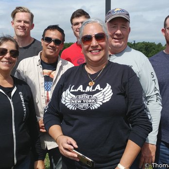 Motorcycle Safety School - Our class photo (September 2, 2018). Our riding coach, Ray Peterson (in the baseball hat), was excellent. Knowledgeable, patient, & funny! - Driving Schools Near Me - Staten Island, New York Motorcycle Safety School - Our class photo (September 2, 2018). Our riding coach, Ray Peterson (in the baseball hat), was excellent. Knowledgeable, patient, & funny! - Driving Schools Near Me - Staten Island, New York