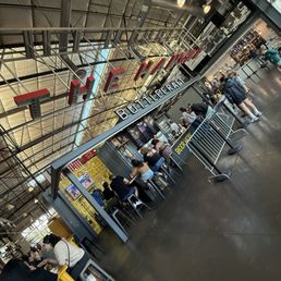 Inside the food hall