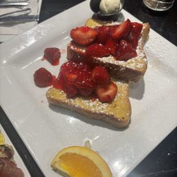 French toast with strawberry delicious