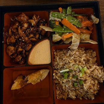 Chai Thai & Sushi - Hibachi chicken. Teriyaki. A bit sweeter than I prefer, but the veggies were perfection as was the rest. Comes with soup or salad. - Thai Near Me - Middleburg, Florida Chai Thai & Sushi - Hibachi chicken. Teriyaki. A bit sweeter than I prefer, but the veggies were perfection as was the rest. Comes with soup or salad. - Thai Near Me - Middleburg, Florida