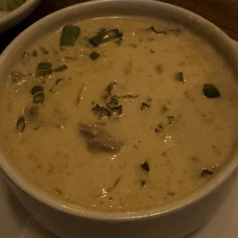 Land Ocean Restaurant Reno - Soup of the day--beef, mushrooms, cheese and kale. It was very good and rich. - New American Near Me - Reno, Nevada Land Ocean Restaurant Reno - Soup of the day--beef, mushrooms, cheese and kale. It was very good and rich. - New American Near Me - Reno, Nevada