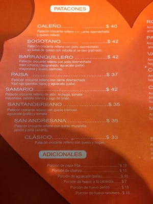 Menu photo 4 Buenas Arepas Buenos Aires, C