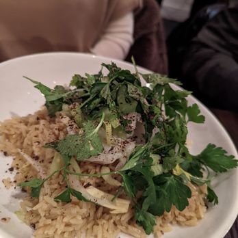 Chez Ma Tante - Kedgeree; Curried Rice, Poached Cod, Celery Salad - New American Near Me - Brooklyn, New York