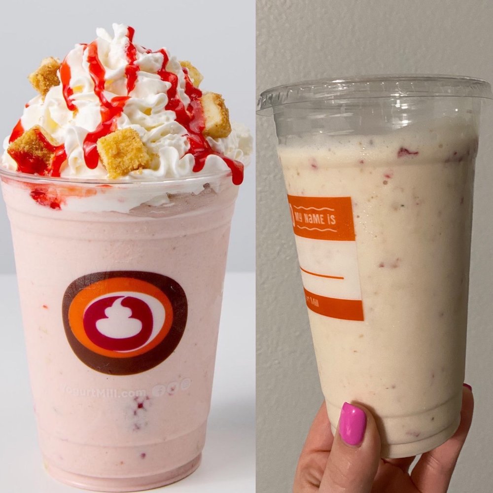 Yogurt Mill - Sample versus actual. - Ice Cream & Frozen Yogurt Near Me - Modesto, California Yogurt Mill - Sample versus actual. - Ice Cream & Frozen Yogurt Near Me - Modesto, California