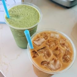 Bluebird Coffee - Bluebird's refreshing iced latte and matcha frappe