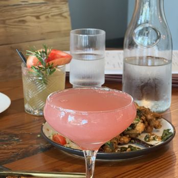 Barsa New Indian - Rim Gin cocktail (sans bubble) - Indian Near Me - Durham, North Carolina