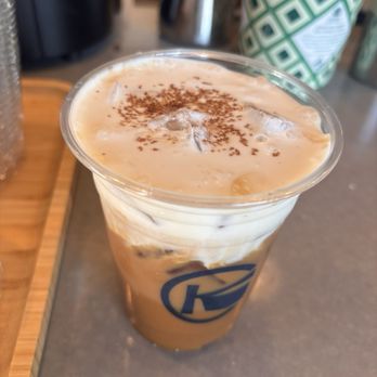 Kamden Coffee - Dead poets honor with an add shot and oatmilk - Coffee Roasteries Near Me - Glendora, California