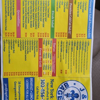 J & J Bagels - Menu - Bagels Near Me - Georgetown, Delaware J & J Bagels - Menu - Bagels Near Me - Georgetown, Delaware