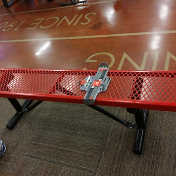 Dick Pond Athletics - Sit in the middle of the bench. Sitting on the side will tip it over. Don't ask about how I know this, just trust me. - Shoe Stores Near Me - Hoffman Estates, Illinois Dick Pond Athletics - Sit in the middle of the bench. Sitting on the side will tip it over. Don't ask about how I know this, just trust me. - Shoe Stores Near Me - Hoffman Estates, Illinois