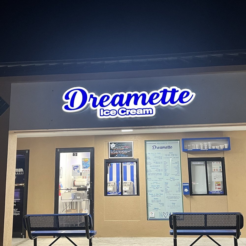 Dreamette Atlantic Beach - Limited seating but that's typical at other locations. - Ice Cream & Frozen Yogurt Near Me - Atlantic Beach, Florida Dreamette Atlantic Beach - Limited seating but that's typical at other locations. - Ice Cream & Frozen Yogurt Near Me - Atlantic Beach, Florida