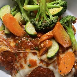 Rocco & Anna’s Ristorante Italiano - Chicken Parmesan with veggies