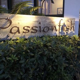 Exterior outside entrance of Passionfish - Front signage - Pacific Grove, California Exterior outside entrance of Passionfish - Front signage - Pacific Grove, California