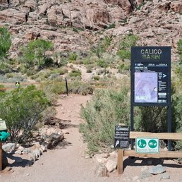 Entrance to a walking trail