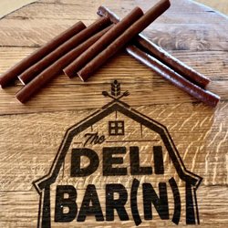 The Deli Barn - Sign with their homemade snack (meat) sticks