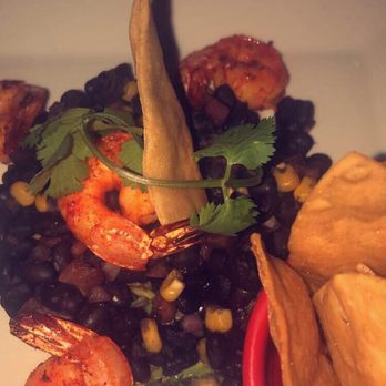 Counter & Bodega - Tex Mex Avocado Pastel with shrimp add on; up charge was 5 dollars VERY GOOD! - Latin American Near Me - New York, New York