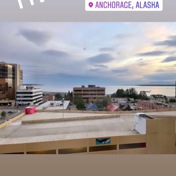 Hotel Captain Cook - View from the room at 1127 pm!! - Hotels Near Me - Anchorage, Alaska