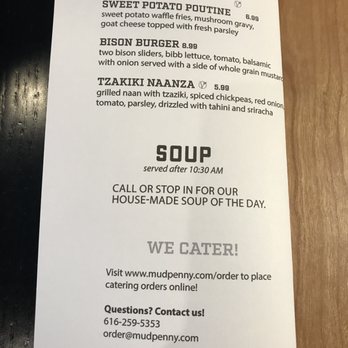 MudPenny - Dinner menu - New American Near Me - Grand Rapids, Michigan MudPenny - Dinner menu - New American Near Me - Grand Rapids, Michigan