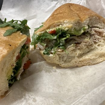 Zozo's Sandwich House - Turkey Pesto with Avocado Added Avocado ($14.95 + ?) - Sandwiches Near Me - Spokane, Washington Zozo's Sandwich House - Turkey Pesto with Avocado Added Avocado ($14.95 + ?) - Sandwiches Near Me - Spokane, Washington