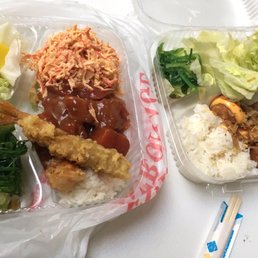 Tuna don; takoyaki. Tuna don; takoyaki.