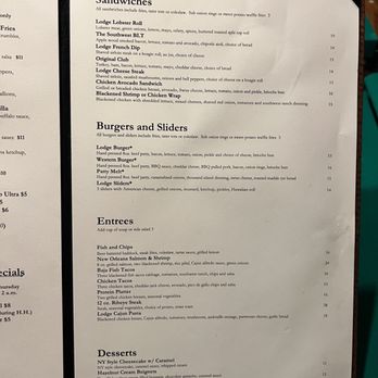 The Lodge Fort Apache - Menu - Sandwiches, Burgers and Sliders, Entrees, Desserts - American Near Me - Las Vegas, Nevada The Lodge Fort Apache - Menu - Sandwiches, Burgers and Sliders, Entrees, Desserts - American Near Me - Las Vegas, Nevada
