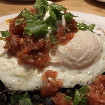 Sunrise Cafe - Huevos Rancheros. Way too many black beans! Kind of bland. - New American Near Me - Yellow Springs, Ohio