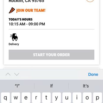 Little Caesars - This is where I kept showing her that other stores give the option to pick up and yours doesn't. She said it's your phone not our system. - Italian Near Me - Rocklin, California