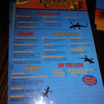 Tavern On Citrus - Menu - Bars Near Me - Harahan, Louisiana Tavern On Citrus - Menu - Bars Near Me - Harahan, Louisiana