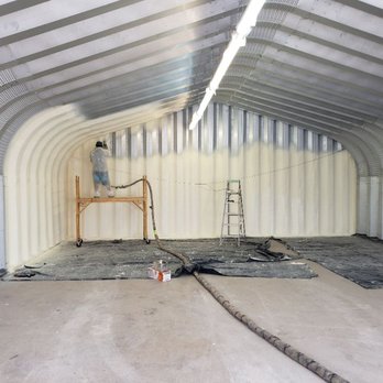 Advanced Spray Foam - 2" closed cell foam installed to a metal building - General Contractors Near Me Advanced Spray Foam - 2" closed cell foam installed to a metal building - General Contractors Near Me