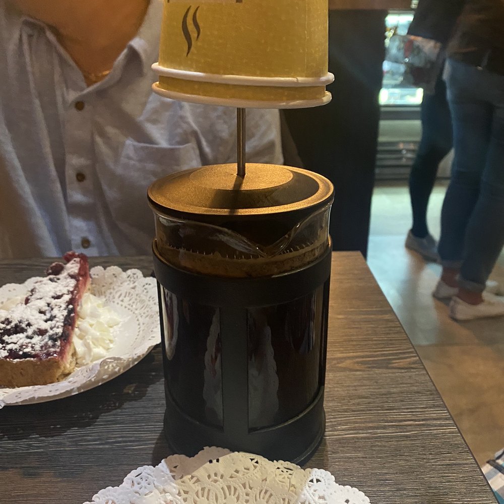 Caffe Cafe - French press coffee - Cafes Near Me - Brooklyn, New York