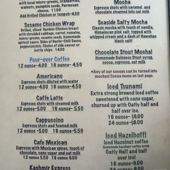 The Green Salmon - Menu (July 2025) - Coffee & Tea Near Me - Yachats, Oregon The Green Salmon - Menu (July 2025) - Coffee & Tea Near Me - Yachats, Oregon