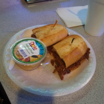 Diamond's Diner - Barbecue pork sandwich with fruit - Diners Near Me - Reno, Nevada