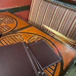 Strathmore Station Restaurant & Pub - Worn and torn seat