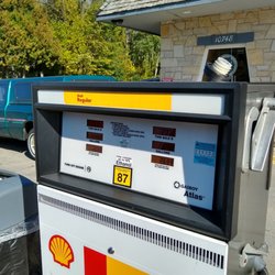 Bhirdo's by the Bay - Gas pump to see that it's a Shell station.