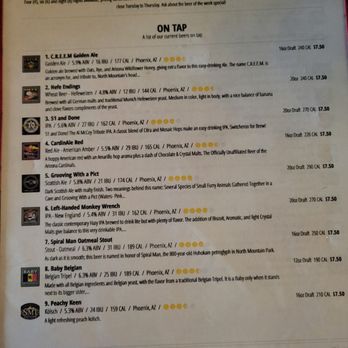 North Mountain Brewing Company - Half the flight menu numbered - Breweries Near Me - Phoenix, Arizona North Mountain Brewing Company - Half the flight menu numbered - Breweries Near Me - Phoenix, Arizona