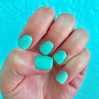 Crystal Nails - Cute color, kind of messy edges - Nail Salons Near Me - Redding, California