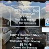 Tony's Butcher Shop gift card