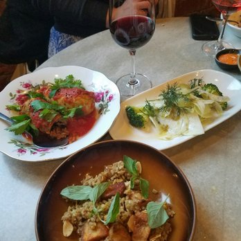 Rumi - Stuffed zucchini, broccoli and leek, and a delicious dish of freekeh and potatoes - Middle Eastern Near Me - Brunswick East, VIC Rumi - Stuffed zucchini, broccoli and leek, and a delicious dish of freekeh and potatoes - Middle Eastern Near Me - Brunswick East, VIC
