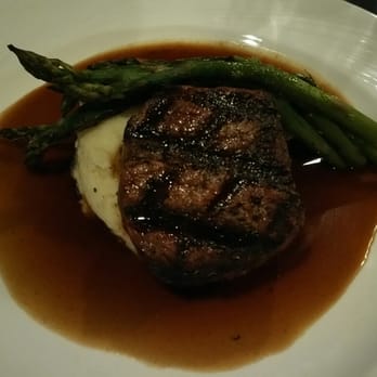 Hideout 125 - The filet with substituted grilled asparagus (for a charge). Juice and nicely seasoned. Cooked perfectly. - Seafood Near Me - Fort Wayne, Indiana Hideout 125 - The filet with substituted grilled asparagus (for a charge). Juice and nicely seasoned. Cooked perfectly. - Seafood Near Me - Fort Wayne, Indiana