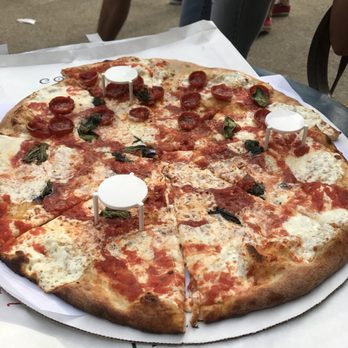 Juliana's - 1/2 Margarita 1/2 Pepperoni - Pizza Near Me - Brooklyn, New York