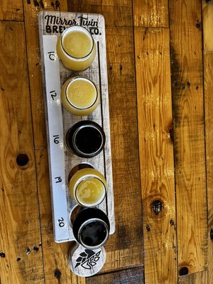 Photo of Mirror Twin Brewing - Lexington, KY, US. Flight board